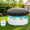 HIGHTQURO 18Ft Round Pool Cover,Heavy Duty Waterproof Round Pool Covers
