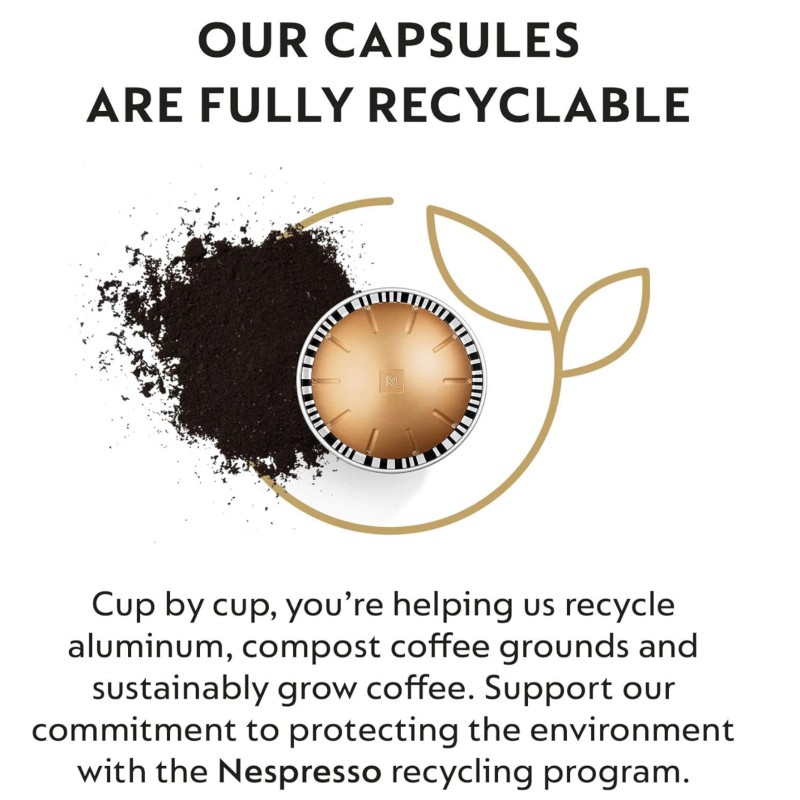 Nespresso Vertuo Melozio Medium Roast Coffee Capsules 10 Count (Pack