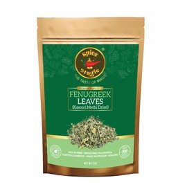 SPICE MAGIC Fenugreek Leaves – Kasoori Methi Premium Quality, Whole and Aromatic for Seasoning, Baking, and Cooking – 2 oz (2 OZ, Fenugreek Leaves)