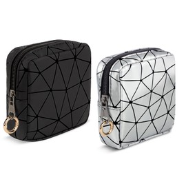 Cosmetic Bag, Small Cosmetic Bag, Women's PU Leather, Portable, Toiletry Bag, Waterproof Travel Cosmetic Accessory Organiser, Multifunctional Mini Makeup Bag, Purse, Toiletry Bag for Women, short