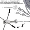 Pssopp Stainless Steel Trellis for Climbing Plants, Trellis Rope System,