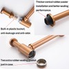 RANDOM Brass Contemporary Round Bottle P Trap 1-1/4,Bathroom Lavatory Adjustable
