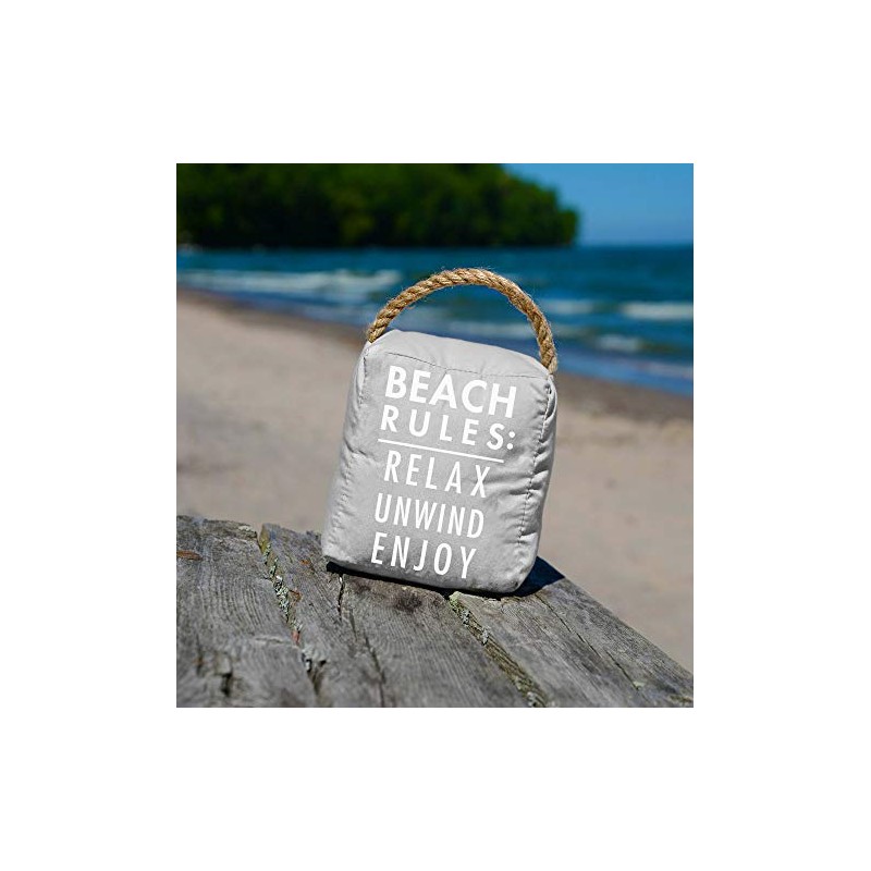 Pavilion Gift Company Reglas de playa: Relax Unwind Enjoy Tope