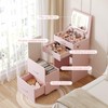 Airynee 3 in 1 Vanity Desk, Compact Vanity with 3