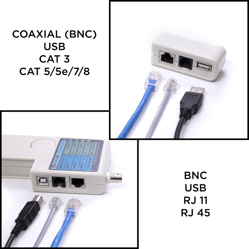 THE CIMPLE CO Universal Network Cable Tester Tool - BNC,