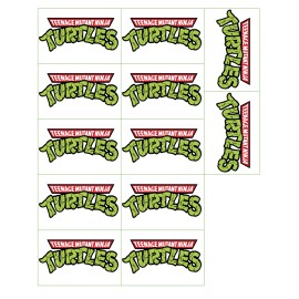 Handmade set of 12 TMNT ninja turtles, edible images, choose size, rice krispies, cookies - 2"x3"