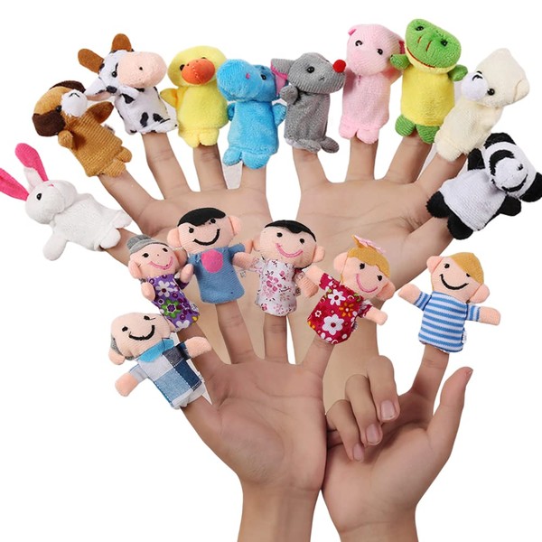 Itisyou Finger Puppets Puppets Animal Finger Puppets Family Finger Puppets Mini Story Finger Puppets Props Toys Educational Toys 16 Pieces