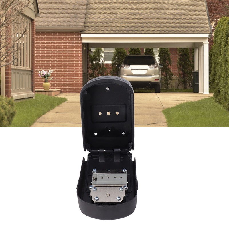 Security Case Lock Box Wall Mounted Waterproof Lockbox Aluminum Alloy