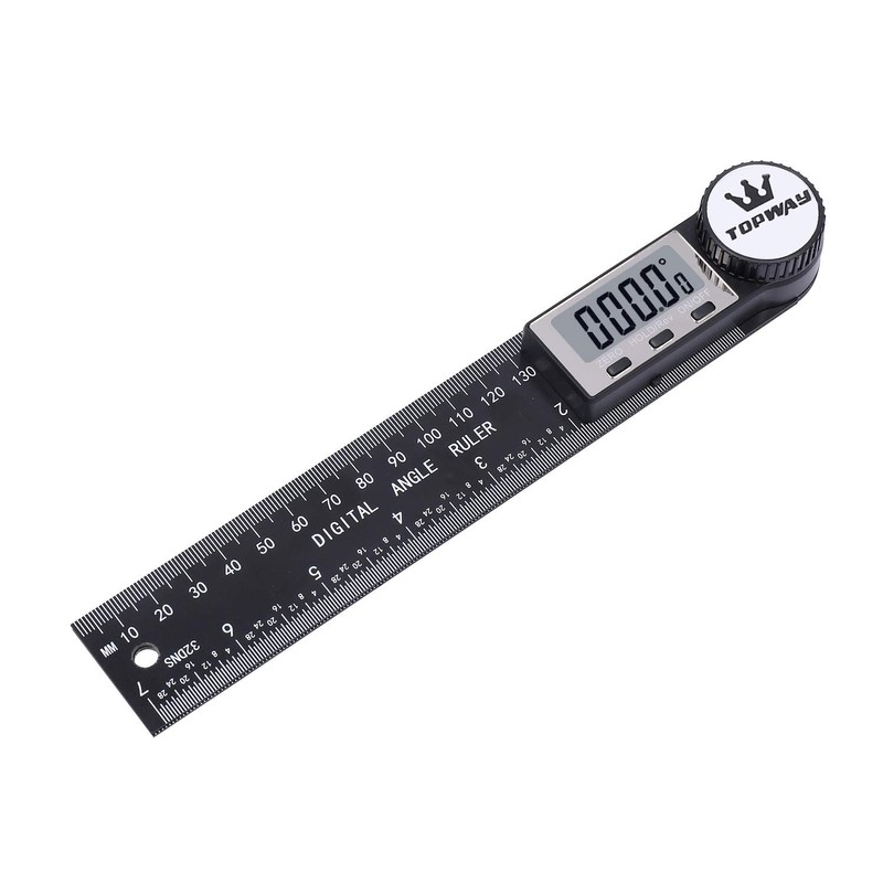 TOPWAY Digital Angle Finder 8 Inch 200mm, 0-360° Electronic Inclinometer