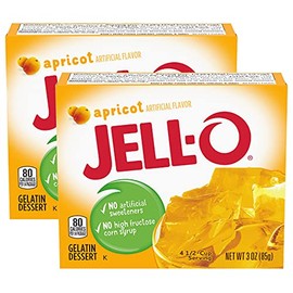 Jell-o, Gelatin Dessert, Apricot (Pack of 2)