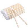 G2PLUS 50PCS Disposable Lip Brushes with Wooden Handle, Makeup Lipstick