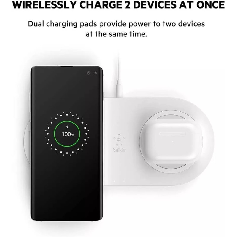 Belkin Dual Wireless Charging Pad Boost Dual Charge 10W Fast
