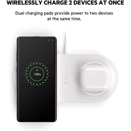 Belkin Dual Wireless Charging Pad Boost Dual Charge 10W Fast Charging Station