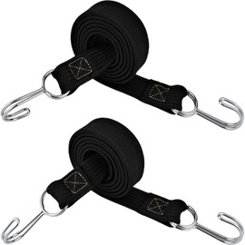 ganbalzo GM-07 2-Pack Bicycle Rubber Rope Bike Cargo Rubber Band for Cargo (Black)