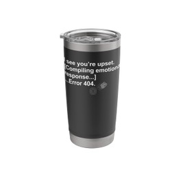 Funny AI Glitch Developer Humor Chatbot Hallucination Debug Stainless Steel Insulated Tumbler