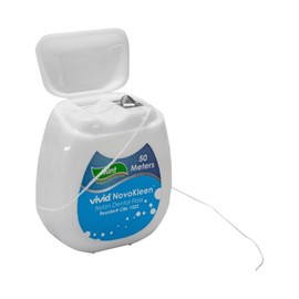 DENTISTE' Dental Floss White Premium Anti Plaque Fresh Mint Cleaning 50 meters - Pack 72