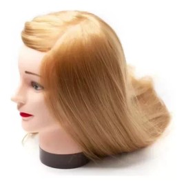 Lobo Cabezote Maniquí Cabello Sintético Extra Largo Marca Lobo