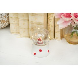 C&F Home Valentine's Day Snow Globe Mouse With Led Figurine Decorative Cute Farmhouse For Spring Figurines Multicolored