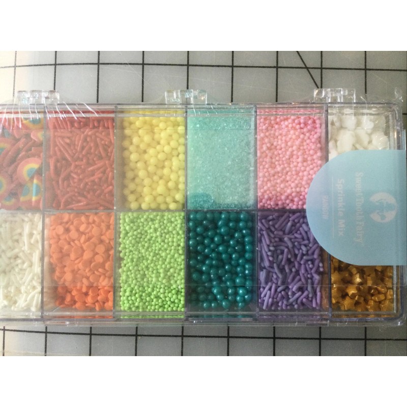 Sweet Tooth Fairy Sprinkle Mix 12 Assorted In Tackle Box