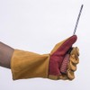 Welding Gloves, Length 35 cm, Leather Welding Gloves, Protective Gloves,