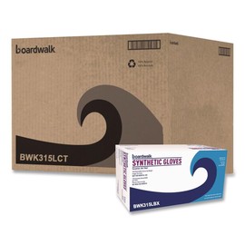 Boardwalk 315LCT Powder-Free Synthetic Vinyl Gloves Large Cream 4 mil 1000/Carton