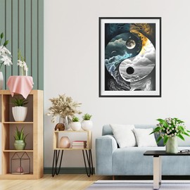 TOSTOG 5D Diamond Painting for Adults, Diamond Painting Kits Pictures, Ocean Diamond Painting, DIY Diamond Painting Picture Set, 30 x 40 cm for Wall Decoration