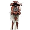 Rylai Cuckoo Clock Vintage Large Wooden Wall Clock Handcrafted 13x9.5