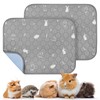 PICK FOR LIFE 2 Packs Guinea Pig Cage Liners Washable
