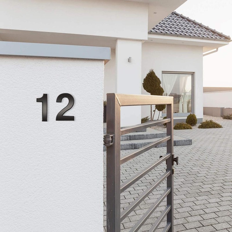 3D Self Adhesive Mailbox Numbers 0-9 Number Stickers No Drilling