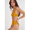 Nasty Gal Women's Standard Ribbed Textured Underwire Bikini Set, Mustard