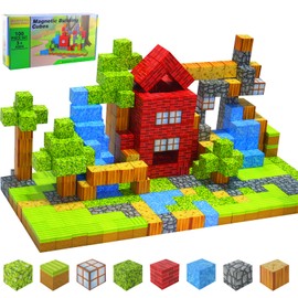 OMIPAWZ 100Pcs Magnetic Building Block, Magnet World STEM Toy for Kids Age 3-12