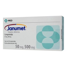 Janumet Comprimido 50 Mg/500 Mg, 28 Comprimidos