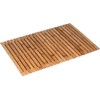 VIVAAS Bamboo Roll Up Bath Duckboard Mat 40X60 cm Non