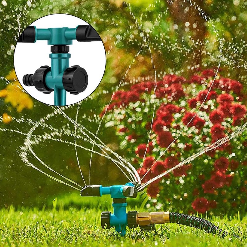 Hsthe Sea 360 Degree Automatic Rotating Sprinkler Pack Garden Watering