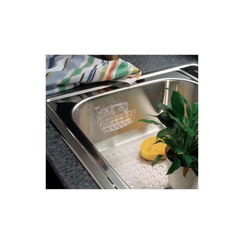 InterDesign - Soporte de succión para Fregadero de Cocina, Mediano,