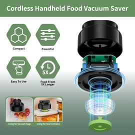Handheld Vacuum Sealer for Food, Compact Vacuum Sealer Machine with [36 PCS ] Reusable Vacuum Sealer Bags for Food Preservation & Saver