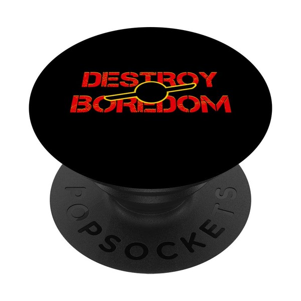 Onehweel Owner Gift - Bold Retro Onewheel Destroy Boredom PopSockets