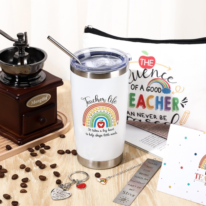 Blulu Teacher Gifts Set Teacher Appreciation Keychain Thank You Bookmark