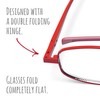 Compact Lenses Flat Folding-Reading Glasses-Chilli +1.0
