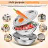 iplusmile Stainless Steel Drain Basket 10 Inch Colander Bowl Combo