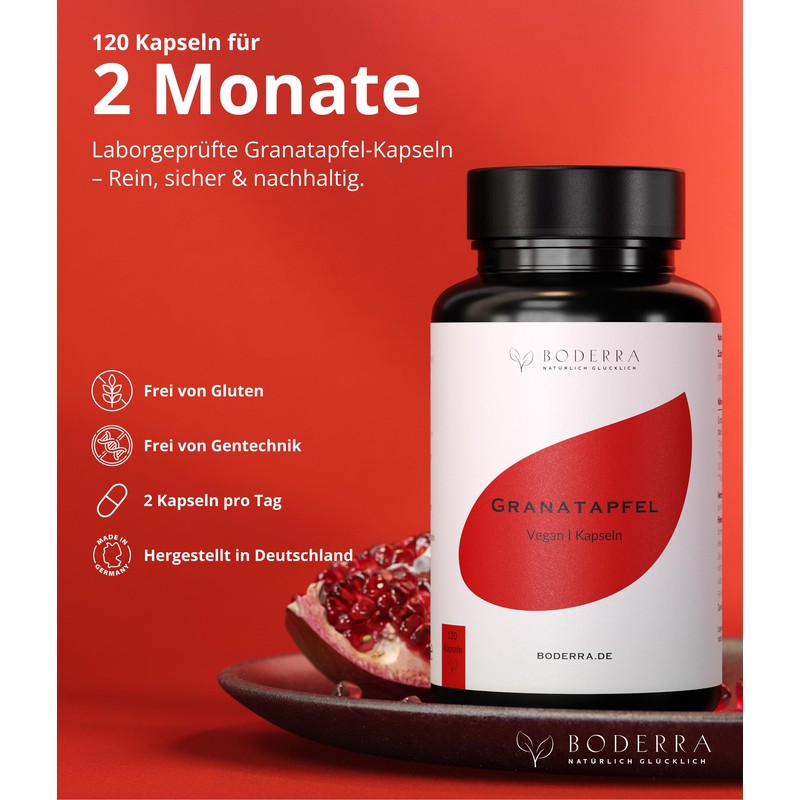 Pomegranate Extract Capsules High Dose 40% Ellagen Acid - Pack