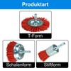 SALI 9 Pack Nylon Filament Abrasive Wire Brush Wheel &