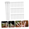 SUPVOX 100Pcs Transparent Hydroponic Flower Vases Desktop Plant Propagation Tubes