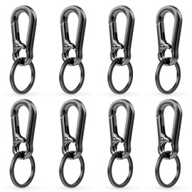 KMKANPO Lobster Hook Small, Carabiner Key Ring, Key Carabiner, Key Ring with Carabiner, for Keys, Backpacks and Charms, Car Keys, Pack of 8