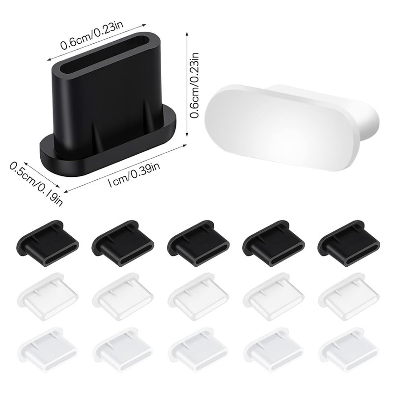 60 Stück USB C Staubschutz Stöpsel, Handy USB C Schutz