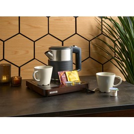 Corby Canterbury Compact Welcome Tray in Dark Wood