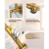 Pot Filler Faucet, Wall Mount Pot Filler Kitchen Faucet (Gold)
