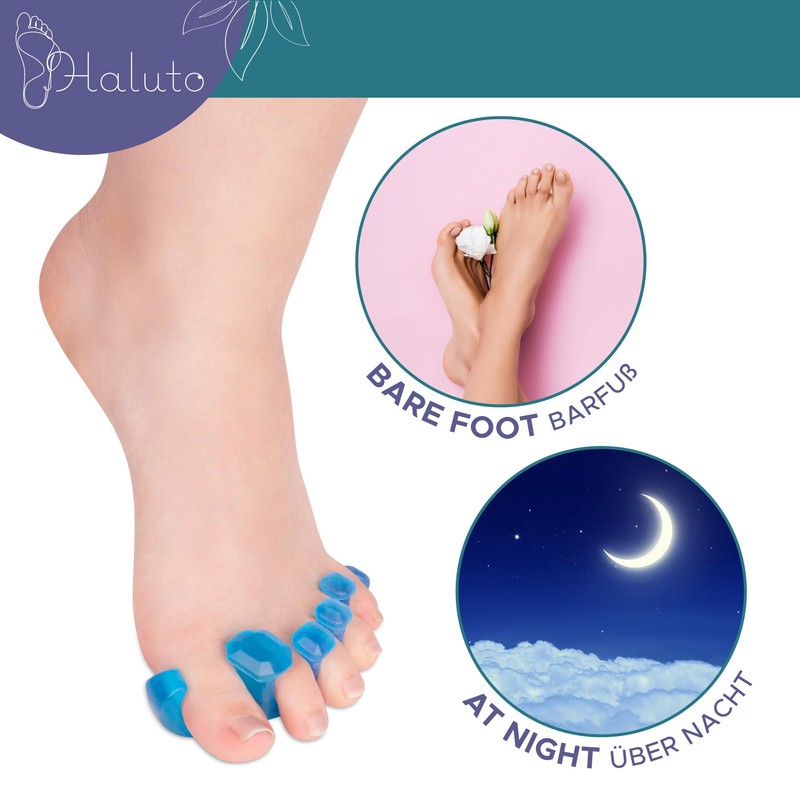 HALUTO Toe Separator - Toe Separator for Pedicure and Hallux