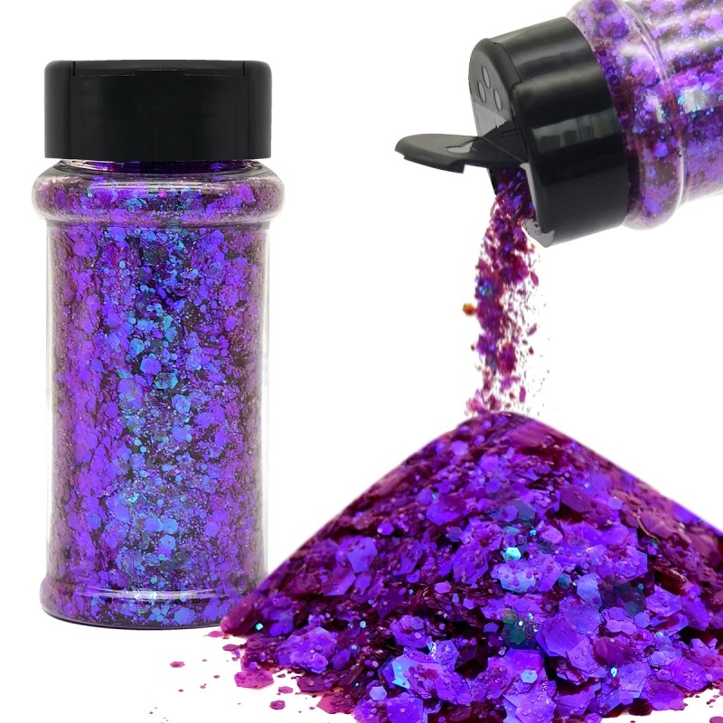 24 Bottles High Sparkly Glitter for Crafts, Tumbler & Nail