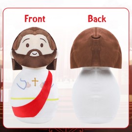 COSKINGLAND Jesus Plush Stuffed Doll - 11 Inch My Friend Jesus Plushie Toys, Bible Savior Jesus Plush Pillow, Christian Religious Stuffed Dolls, Christmas Baptism Birthday for Kids Girls